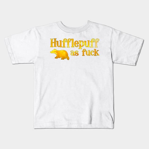 Yellow House Huffle AF Kids T-Shirt by baranskini